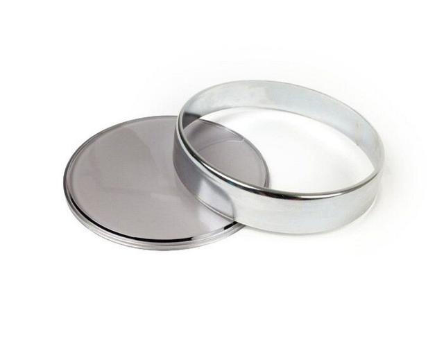 Tachoglas-Set BGM verchromt Ring, getöntes Glas 105mm