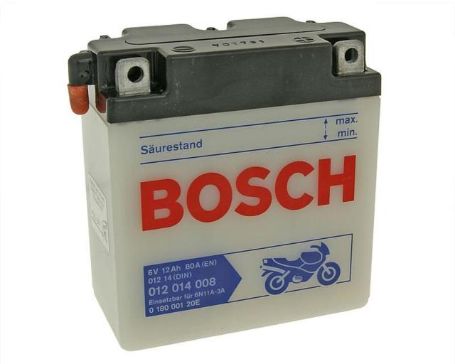 Batterie 6V - 12Ah BOSCH 6N11A-3A