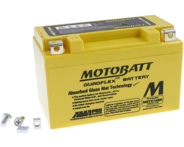 Batterie 12V 7Ah MOTOBATT MBTX7ABS