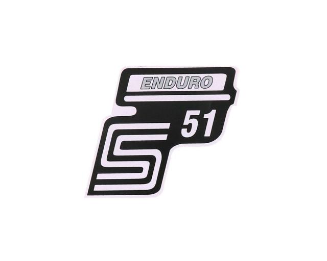 Schriftzug S51 Enduro 2EXTREME silber