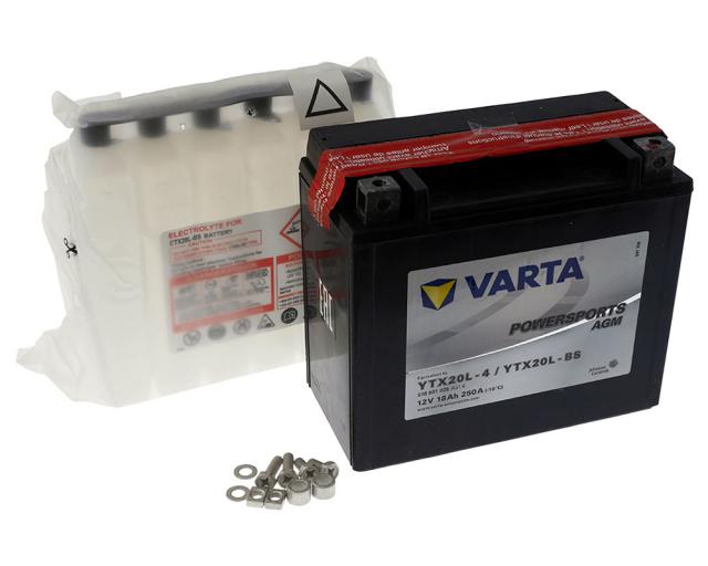 Batterie 12V 18Ah VARTA Powersports Agm YTX20L-BS   YTX20L-4