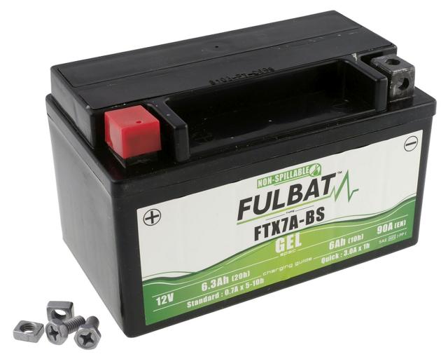 Batterie 12V Fulbat FTX7A-BS GEL 12V 6Ah
