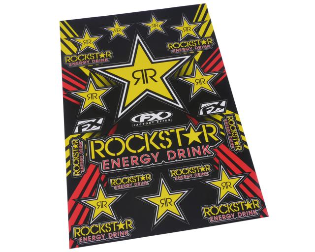 Aufkleberbogen Sponsorkit FX Rockstar Energy