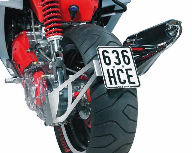 Motorrad Kennzeichen Halterung Lizenz Platte Halter Rahmen Anzahl