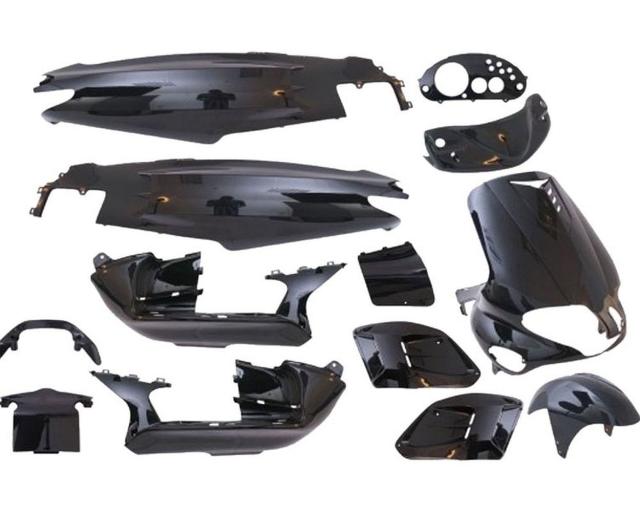 Verkleidungskit - 15 Teile - schwarz