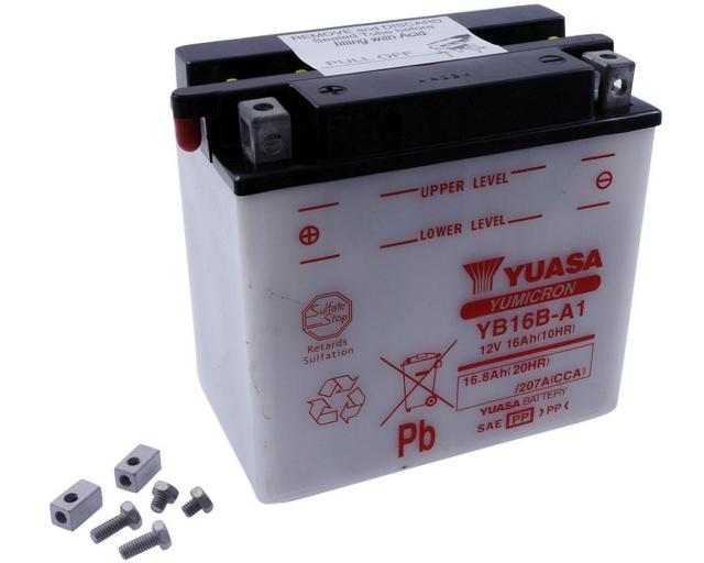 Batterie 12V - 16Ah YUASA YB16BA1