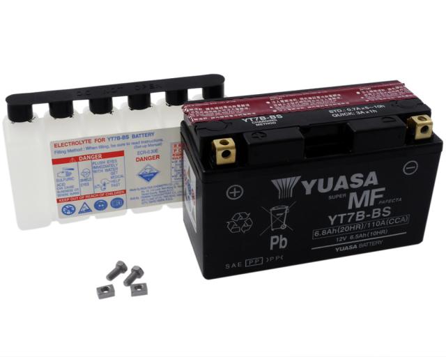 Batterie 12V - 6,5Ah YUASA YT7BBS wartungsfrei