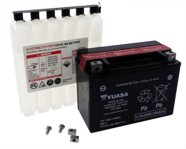 Batterie 12V 13Ah YUASA YTX15L-BS wartungsfrei