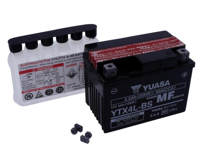 Batterie 12V - 3Ah YUASA YTX4LBS wartungsfrei
