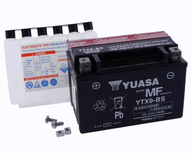 Batterie 12V - 8Ah YUASA YTX9BS wartungsfrei