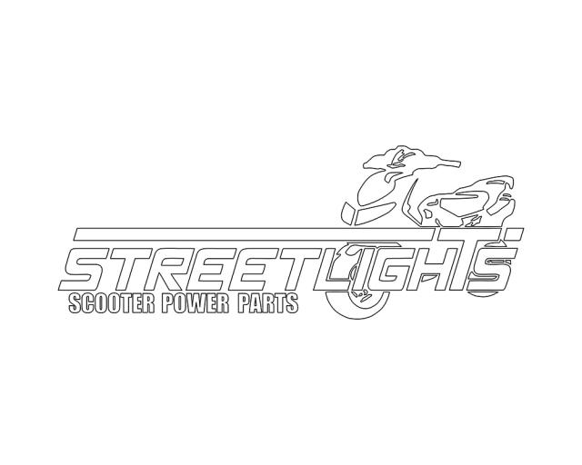 Aufkleber STREETLIGHTS Peugeot Speedfight ca 22x8cm